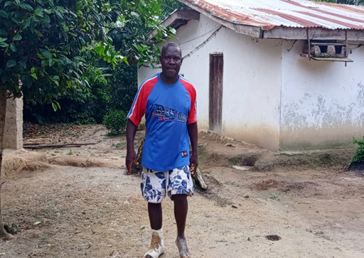 Henry Mulbah, one of the beneficiaries